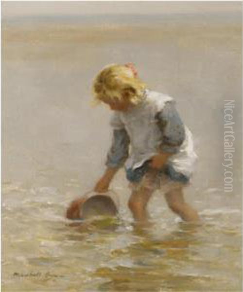 By The Sea Oil Painting by William Mason Brown