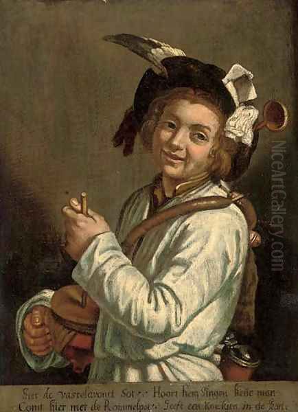 Portrait of a boy Oil Painting by Abraham Bloemaert