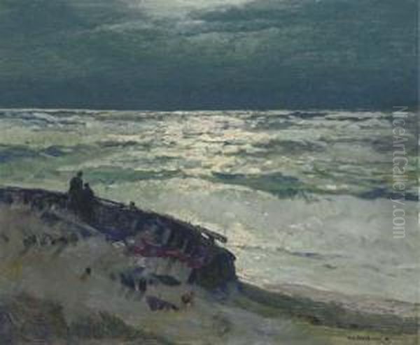 Solitude By The Sea Oil Painting by George Elmer Browne