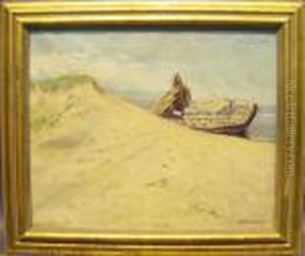 Shipwreck On The Beach Oil Painting by George Elmer Browne