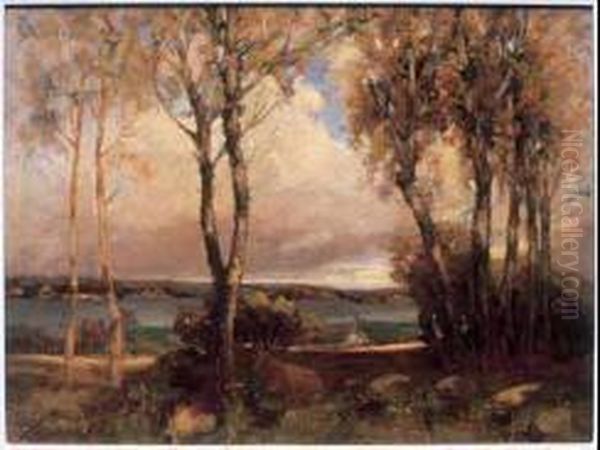 Autumn Day Oil Painting by Joseph Archibald Browne