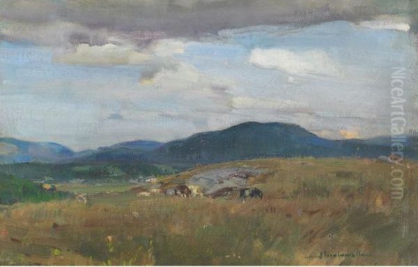 The Hills At Diotte, Gatineau Oil Painting by Peleg Franklin Brownell