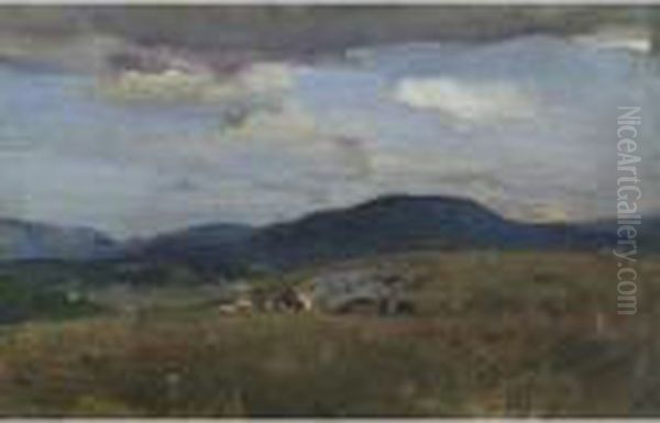 The Hills At Diotte, Gatineau Oil Painting by Peleg Franklin Brownell