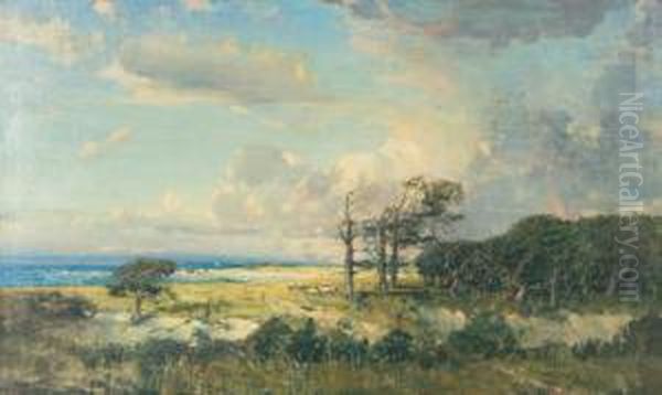 Cape Cod Landscape Oil Painting by Peleg Franklin Brownell