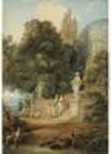 Vestales Au Temple Oil Painting by Lazare Bruandet