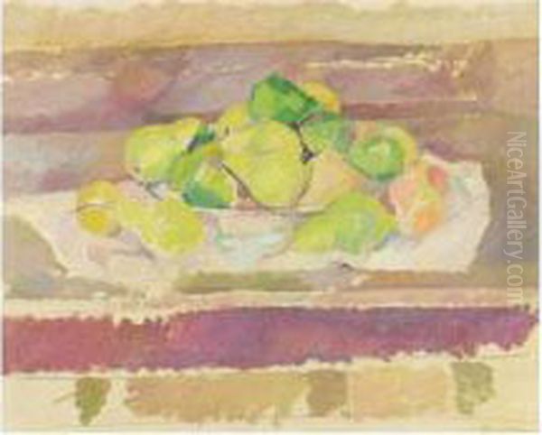 Still Life Of Pears Oil Painting by Patrick Henry Bruce