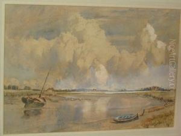 River Blackwater Oil Painting by Louis Burleigh Bruhl