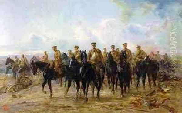 The Retreat from Mons Oil Painting by Lady (Elizabeth Southerden Thompson) Butler