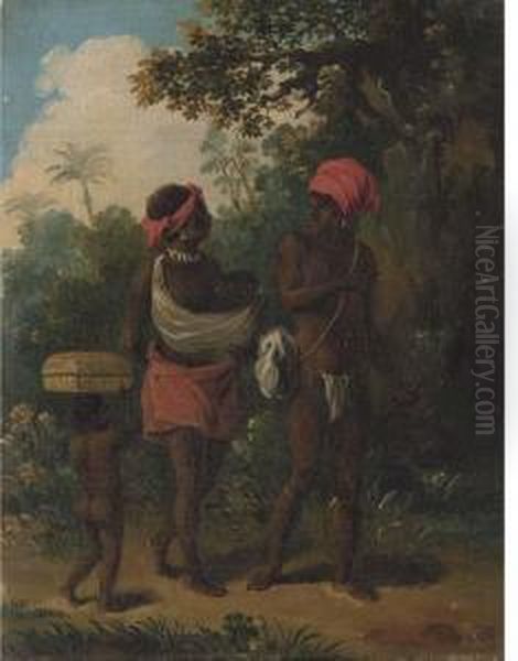 A Native Family Of St Vincent Oil Painting by Agostino Brunias