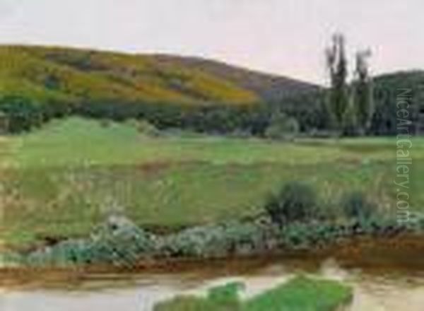 Bei Purkersdorf Oil Painting by Ferdinand Brunner