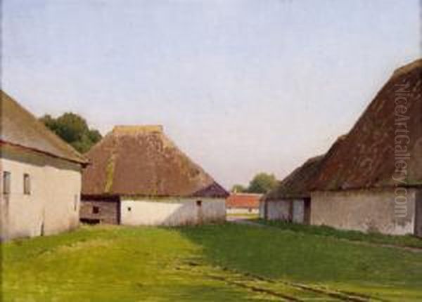 Sonniger Spat-nachmittag Oil Painting by Ferdinand Brunner