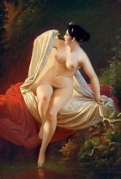 Bather Oil Painting by Andrei Frantsevich Belloli