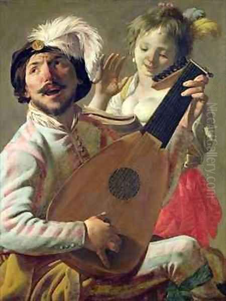 The Duet Oil Painting by Hendrick Ter Brugghen