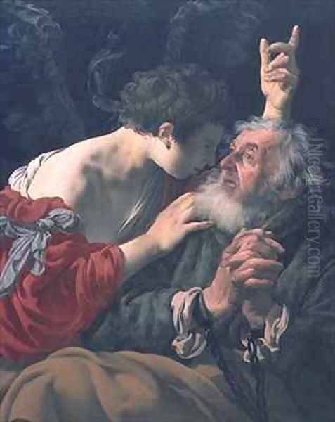 The Liberation of St. Peter Oil Painting by Hendrick Ter Brugghen