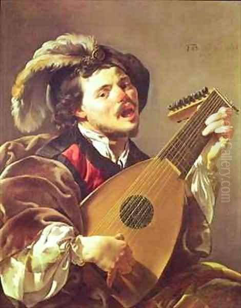 The Lute Player Oil Painting by Hendrick Ter Brugghen