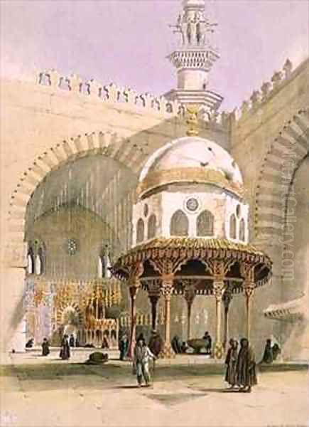 The Mosque of Sultan Hassan, Cairo Oil Painting by A. Margaretta Burr