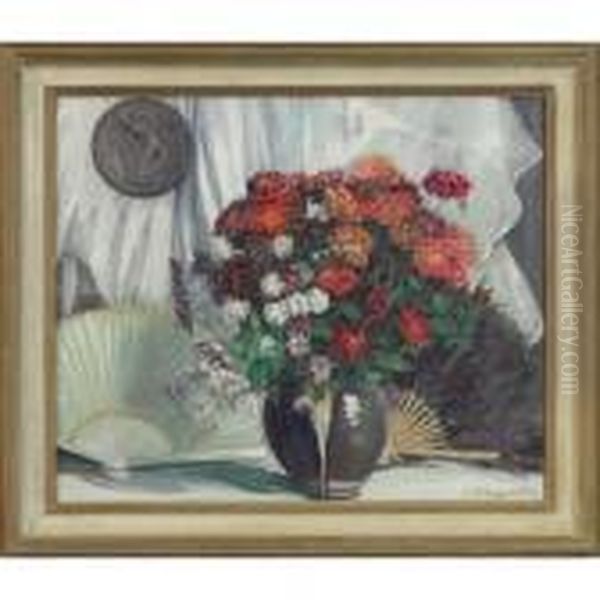 Floral Still Life Oil Painting by Everett Lloyd Bryant