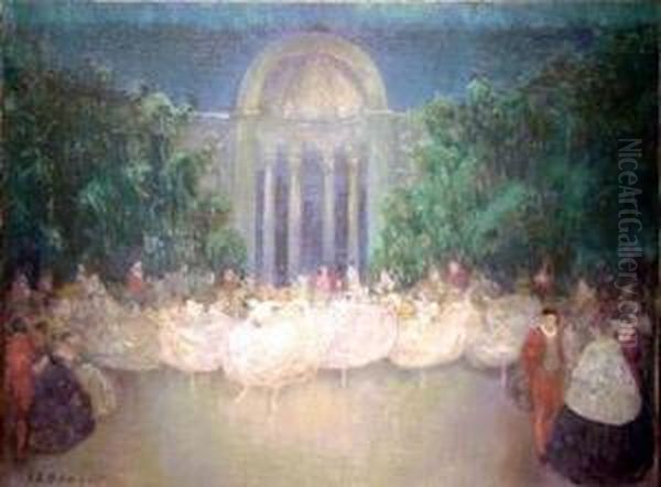 At The Ballet Oil Painting by Everett Lloyd Bryant