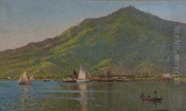 Rabaul Harbour Oil Painting by Henry Charles Bryant