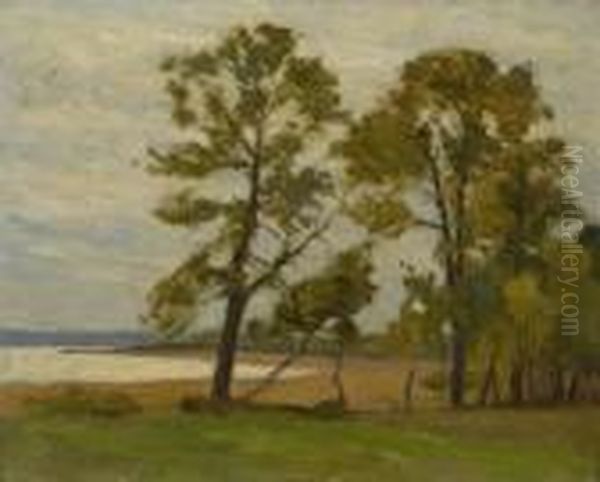 Lakeside View. Oil Painting by William Brymner