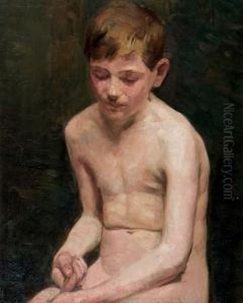 Portrait Of A Boy Oil Painting by William Brymner