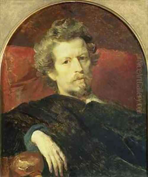 Self Portrait Oil Painting by Karl Pavlovich Bryullov