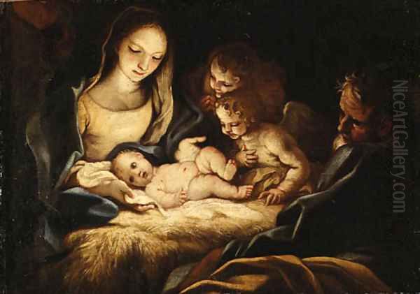 The Nativity Oil Painting by Antonio Balestra