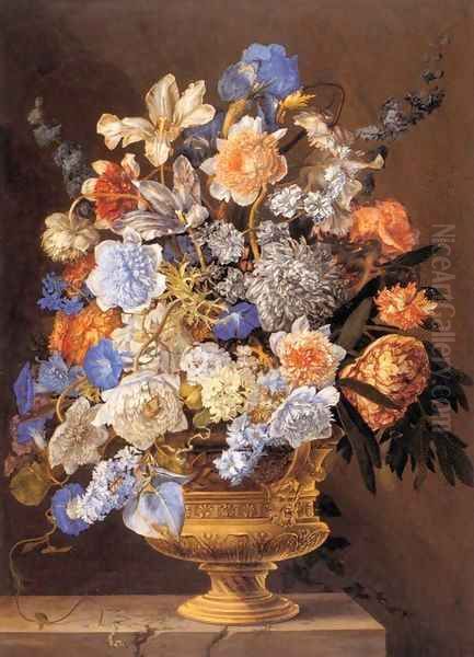 Bouquet of Flowers Oil Painting by Jacques II Bailly