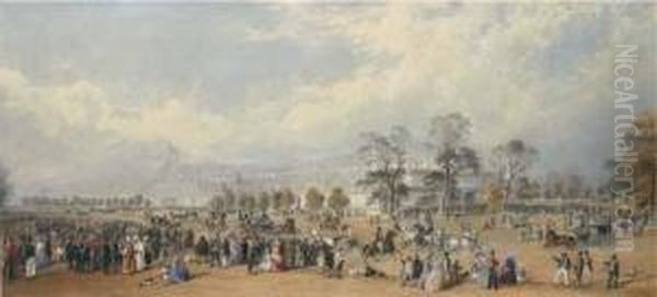 The Great Exhibition, Crystal Palace Oil Painting by Charles Frederick Buckley