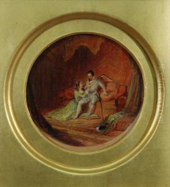 Scena D'interno Oil Painting by John Edmund Buckley