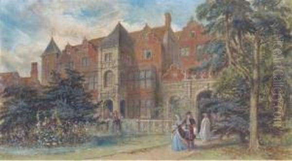 Holland House Oil Painting by John Edmund Buckley