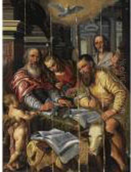 The Four Evangelists Oil Painting by Joachim Beuckelaer