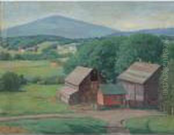 Vermont Farm Oil Painting by Karl Albert Buehr