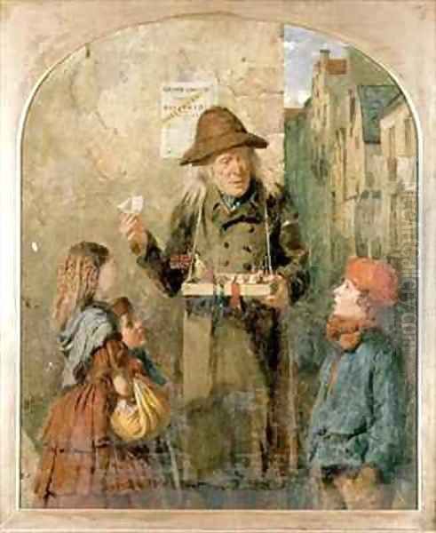 The Toy Seller Oil Painting by John Burr