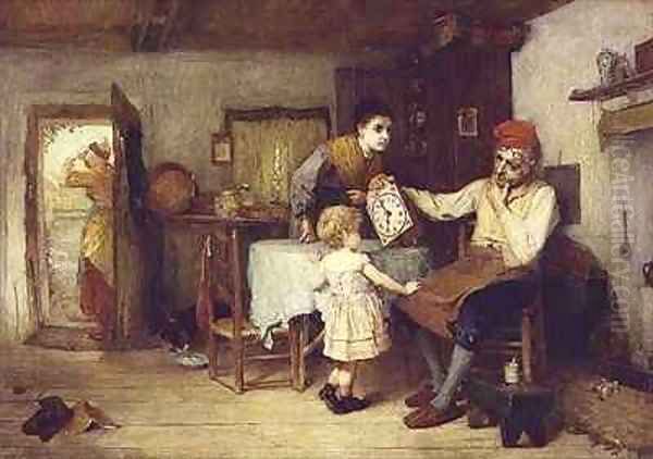 What ails it, Grandad Oil Painting by John Burr