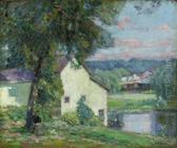 Summertime Oil Painting by Karl Albert Buehr