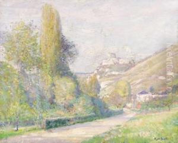 French Landscape Oil Painting by Karl Albert Buehr