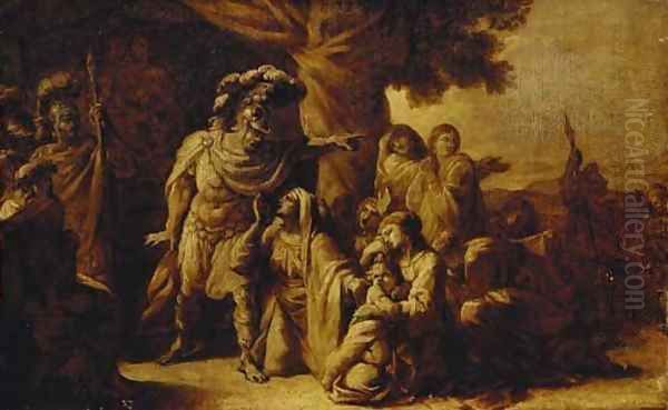 The family of Darius before Alexander Oil Painting by Charles Le Brun