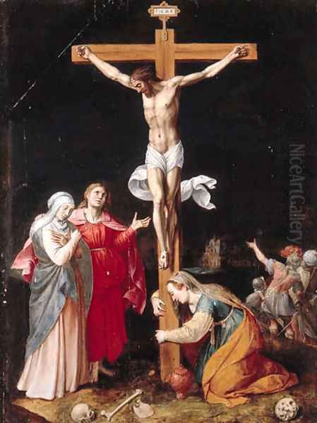 The Crucifixion Oil Painting by Jacob De Backer