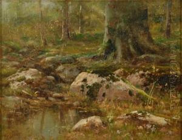 A .... Of Rock. S Oil Painting by John Elwood Bundy