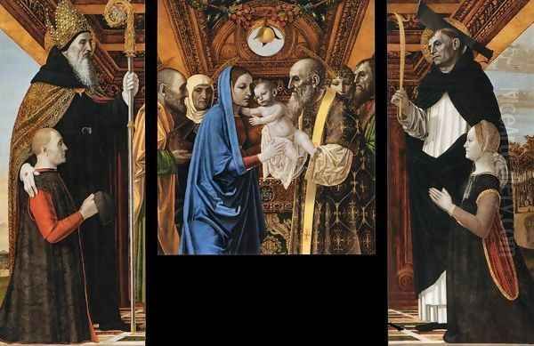 Polyptych Oil Painting by Ambrogio Bergognone