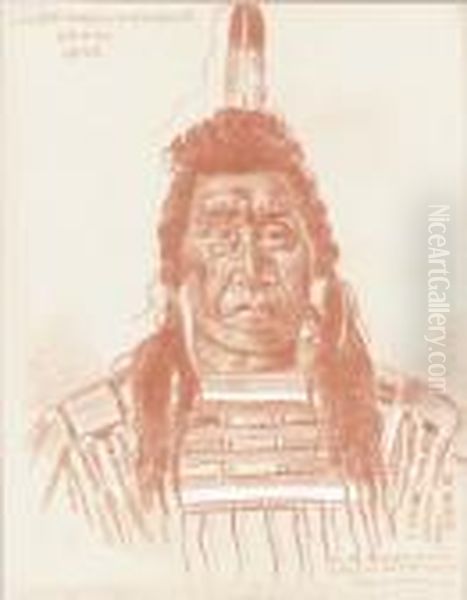 Chief Pretty Eagle Oil Painting by Elbridge Ayer Burbank