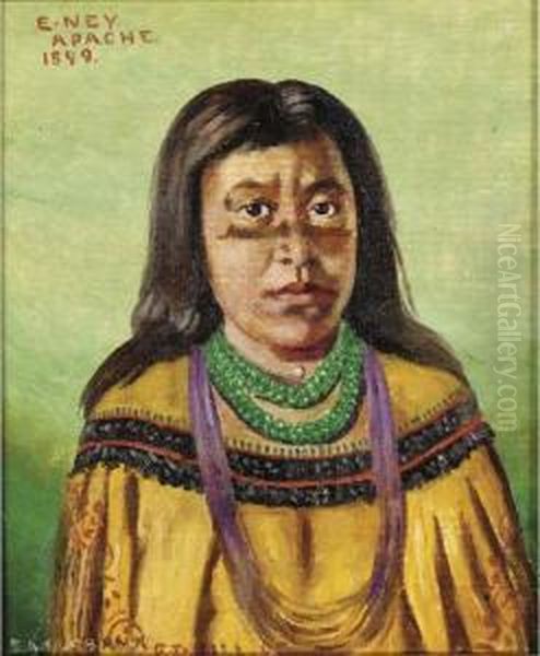 E-nay-apache Oil Painting by Elbridge Ayer Burbank