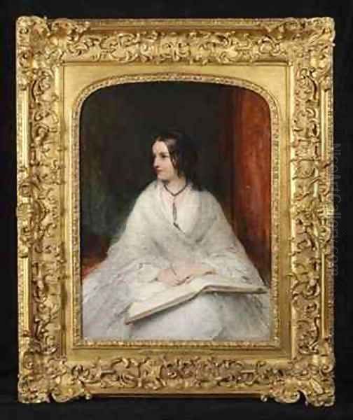 Portrait of Jane Fortescue Seymour, Mrs Coleridge Oil Painting by William Boxall