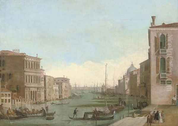 The Grand Canal, Venice Oil Painting by Giuseppe Bernardino Bison