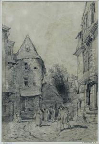 At Morlaix Oil Painting by John Burgess