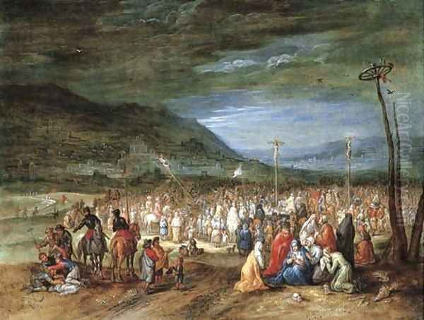 The Crucifixion Oil Painting by Jan The Elder Brueghel