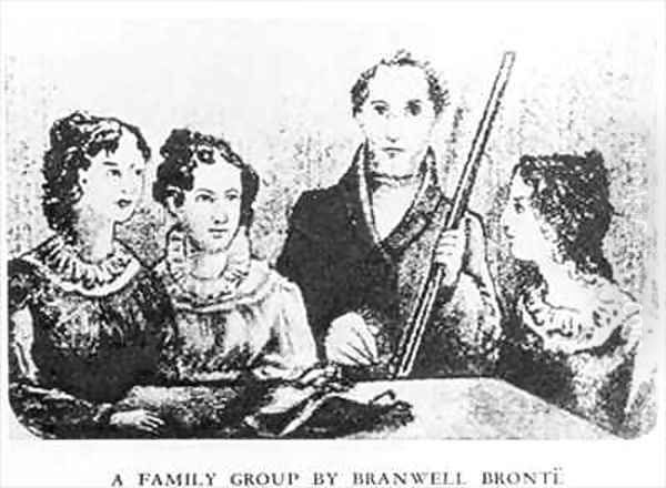 The Bronte Family Oil Painting by Patrick Branwell Bronte