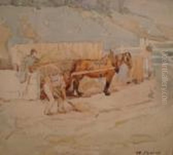 The Cart Oil Painting by Robert Burns