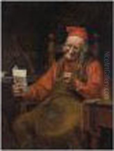 Grandfather's Delight Oil Painting by Alexander Hohenlohe Burr